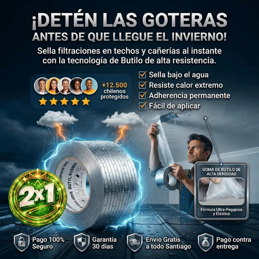 Cinta Impermeable - Sella Goteras y Filtraciones al Instante