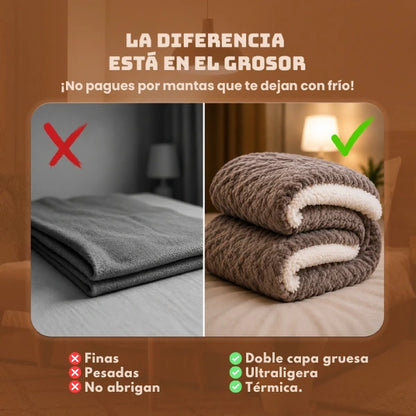 AlpenLuxe™ Frazada Premium - 2 Plazas - 200x230cm