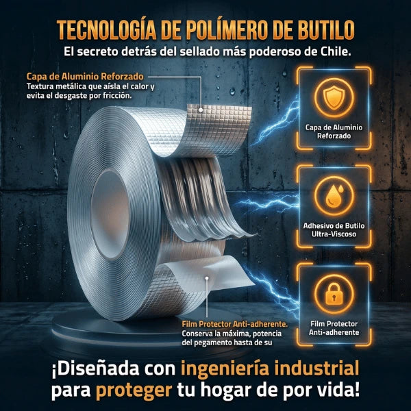 Cinta Impermeable - Sella Goteras y Filtraciones al Instante