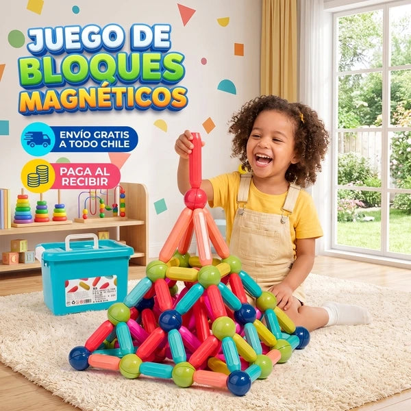 Juego de Bloques Magnéticos 64 Pcs