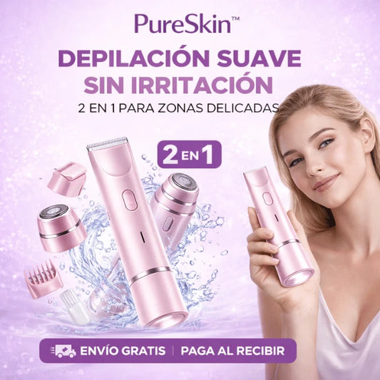 PureSkin - Depilación 2 en 1 para Zonas Delicadas