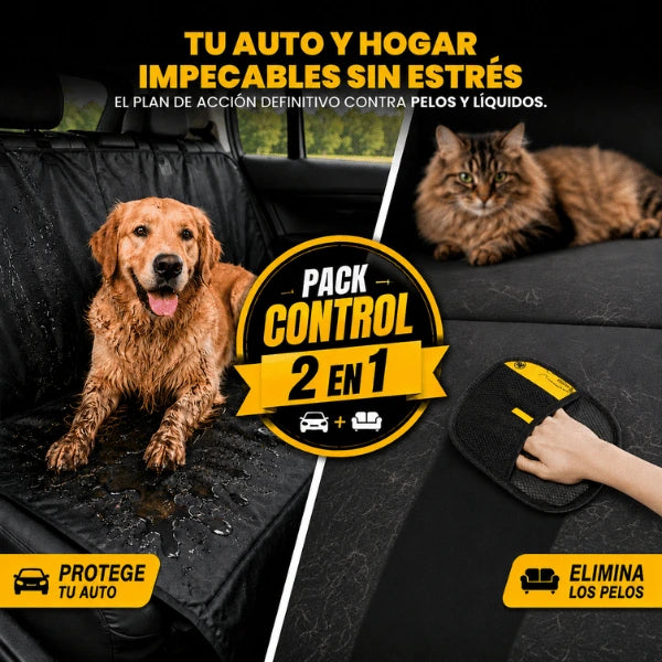 Pack Control - Tapete Protector Para Auto + Guante Tira Pelos