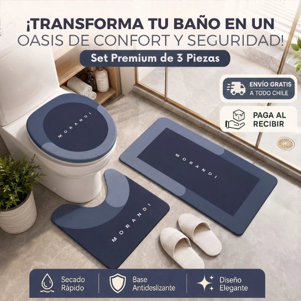 Set 3x1 de Baño - Diseño elegante, protección y seguridad