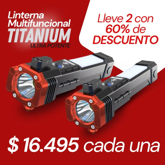 Linterna Titaniunm Pro 4 en 1