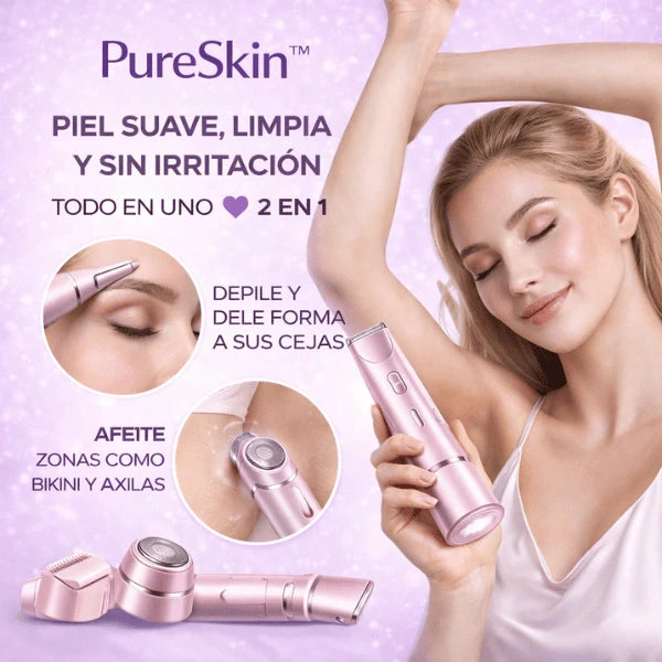 PureSkin - Depilación 2 en 1 para Zonas Delicadas