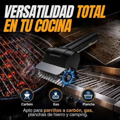 Cepillo Eléctrico Limpiador de Parrillas + Guantes de Regalo