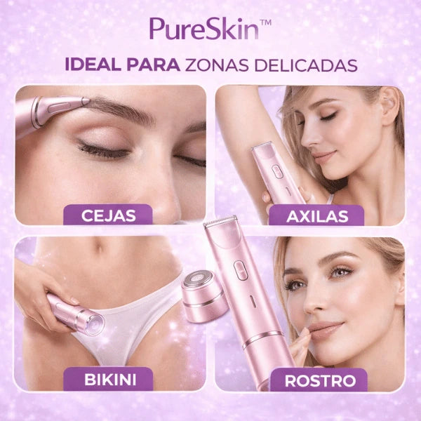 PureSkin - Depilación 2 en 1 para Zonas Delicadas