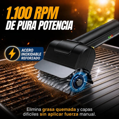 Cepillo Eléctrico Limpiador de Parrillas + Guantes de Regalo
