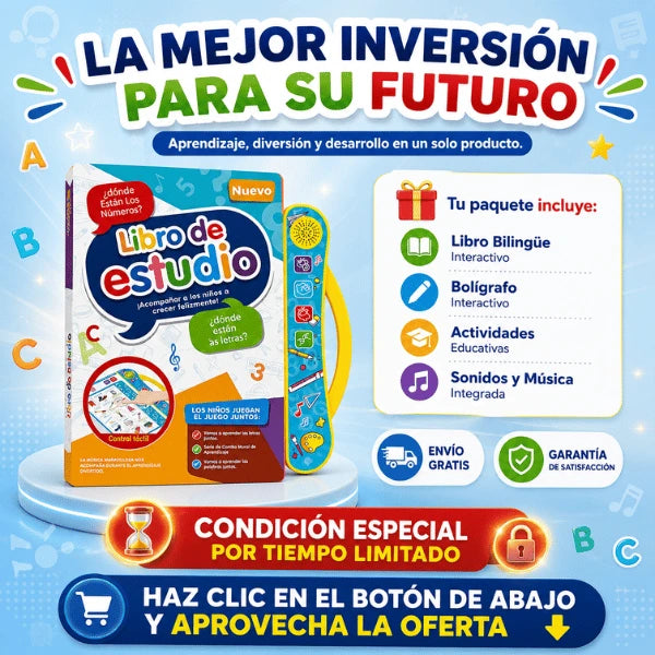 Libro Interactivo Bilingue Para Ninos (Español e Inglés)