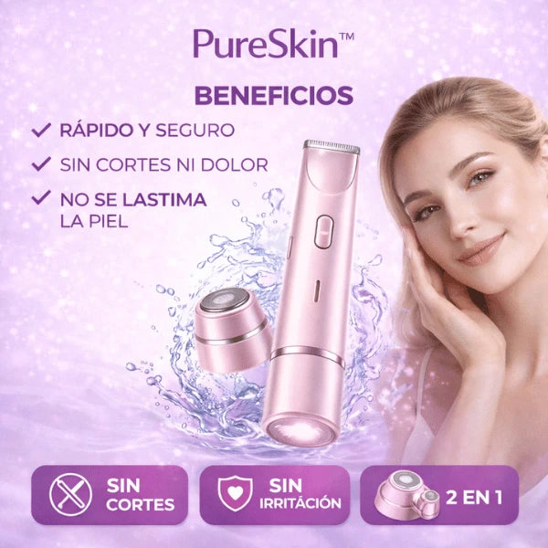 PureSkin - Depilación 2 en 1 para Zonas Delicadas
