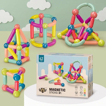 Juego de Bloques Magnéticos 64 Pcs