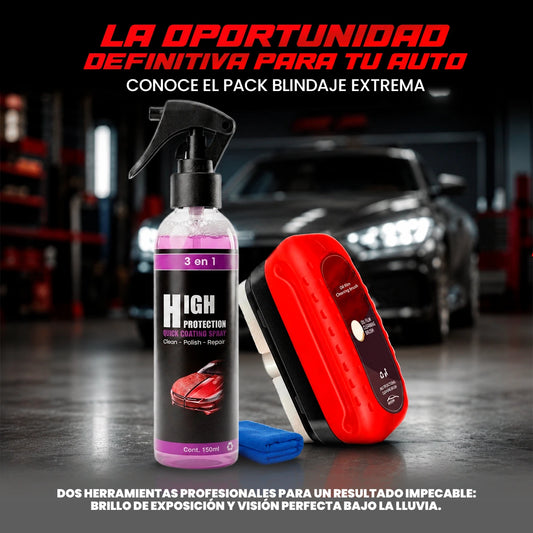 Pack Blindaje Extrema - Titanio Líquido & Cristal Láser Anti-Empañante