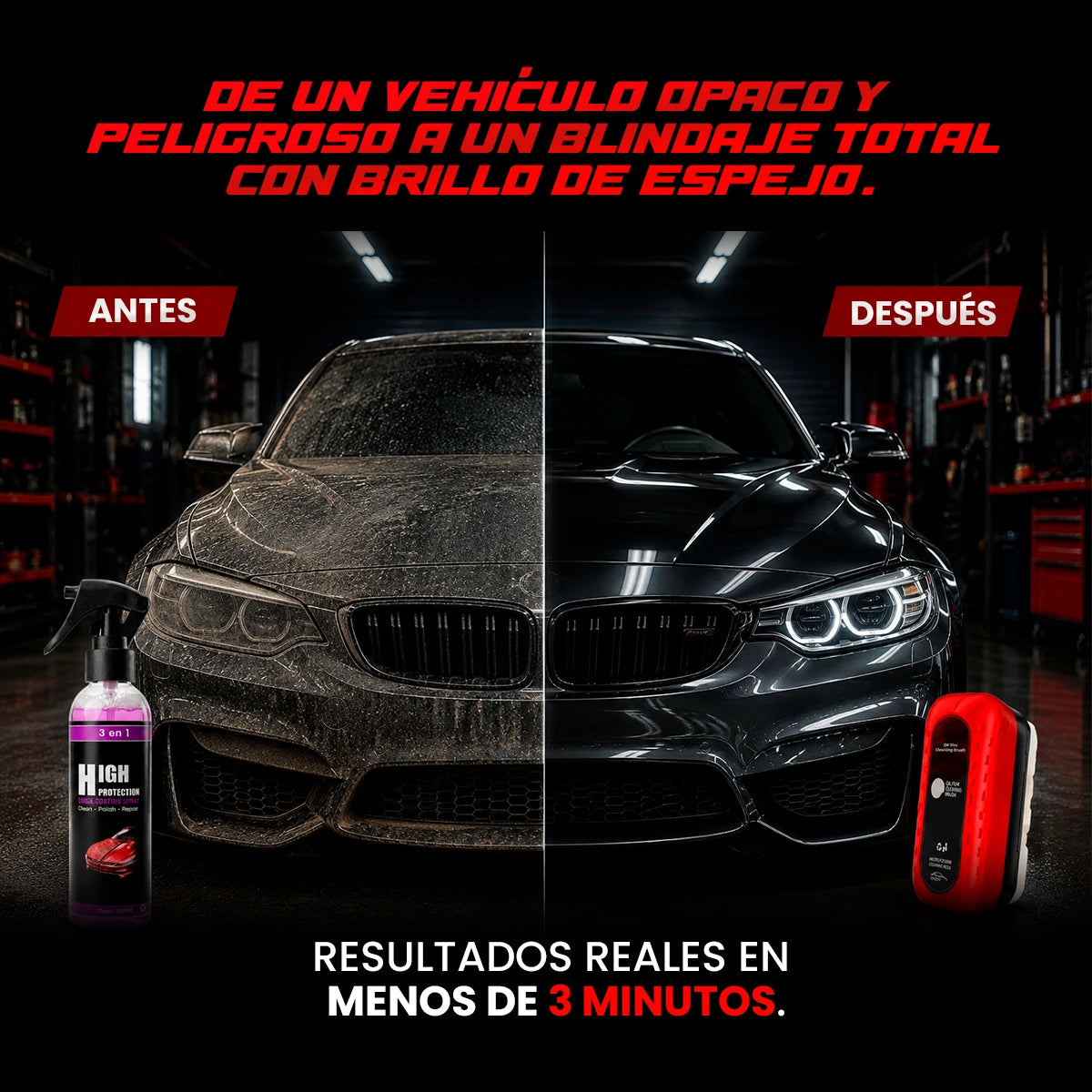 Pack Blindaje Extrema - Titanio Líquido & Cristal Láser Anti-Empañante