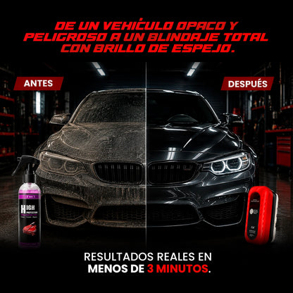 Pack Blindaje Extrema - Titanio Líquido & Cristal Láser Anti-Empañante