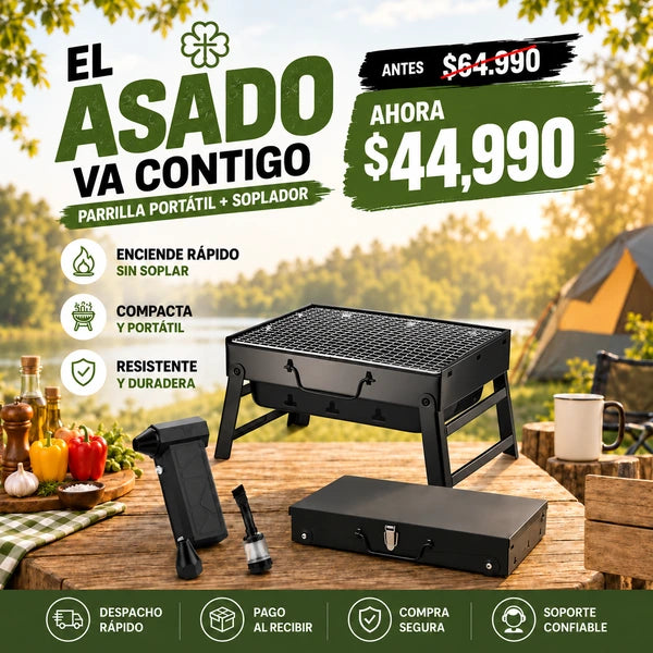 Pack Parrilla BBQ + Soplador Turbo
