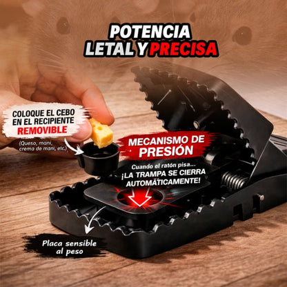 MasterTrap - Pack 3 Trampa Para Ratones