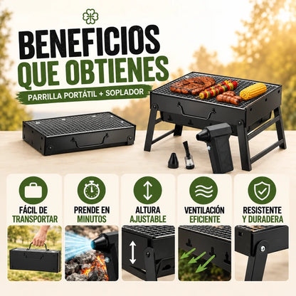 Pack Parrilla BBQ + Soplador Turbo
