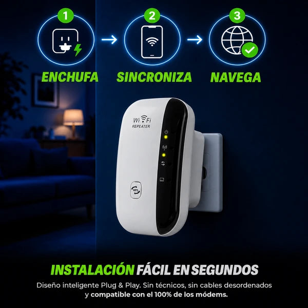 Repetidor y Amplificador Señal Wifi