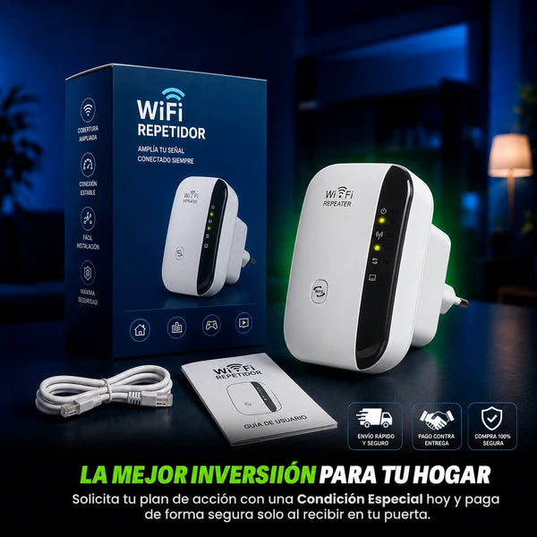 Repetidor y Amplificador Señal Wifi